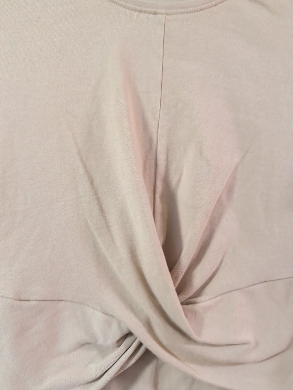 Zara Taupe Twist-Front Crop Top - Picture 2 of 6